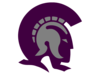 Trojans Purple Gray Cut Image